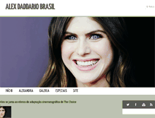 Tablet Screenshot of alexdaddario.com